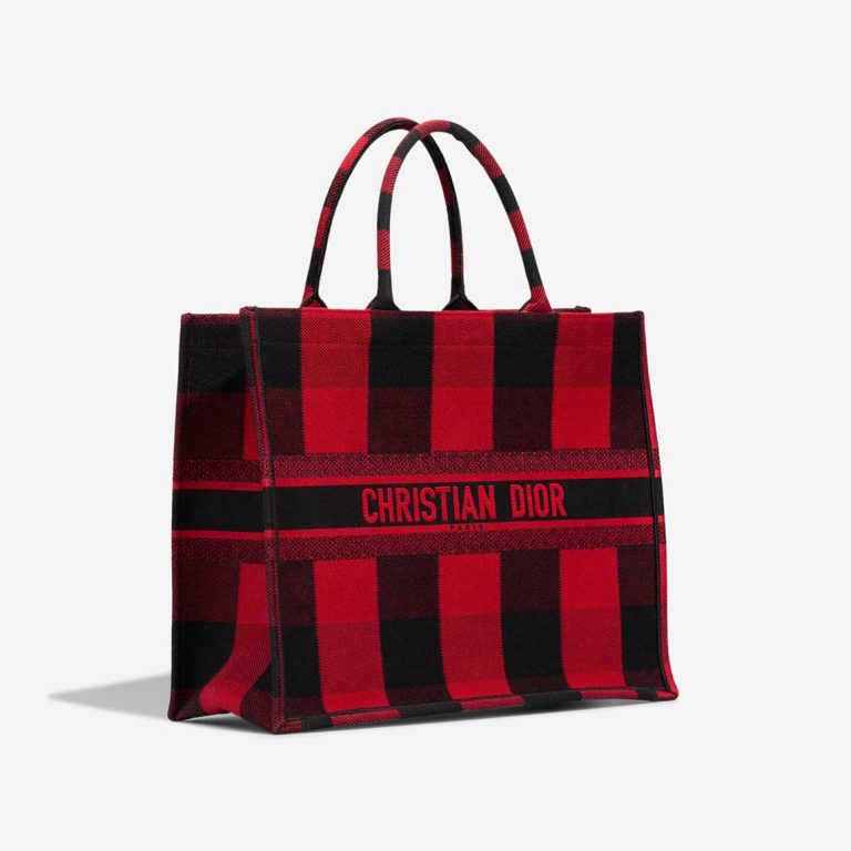 Dior Book Tote Large Canvas Red / Black | Sell your designer bag