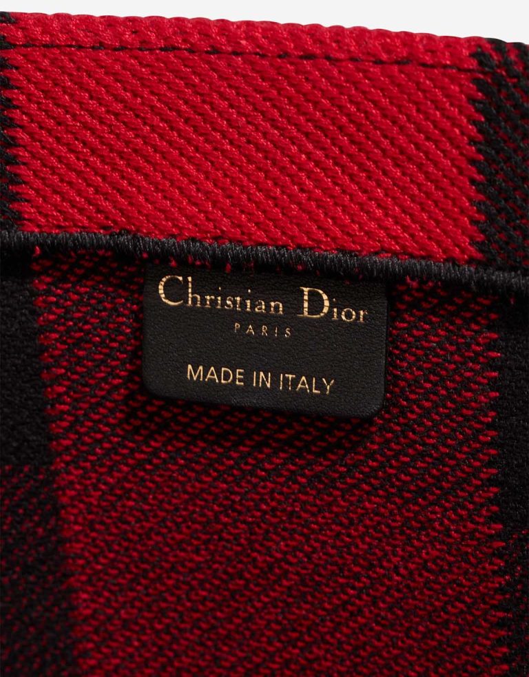 Dior Book Tote Large Canvas Red / Black Logo | Sell your designer bag