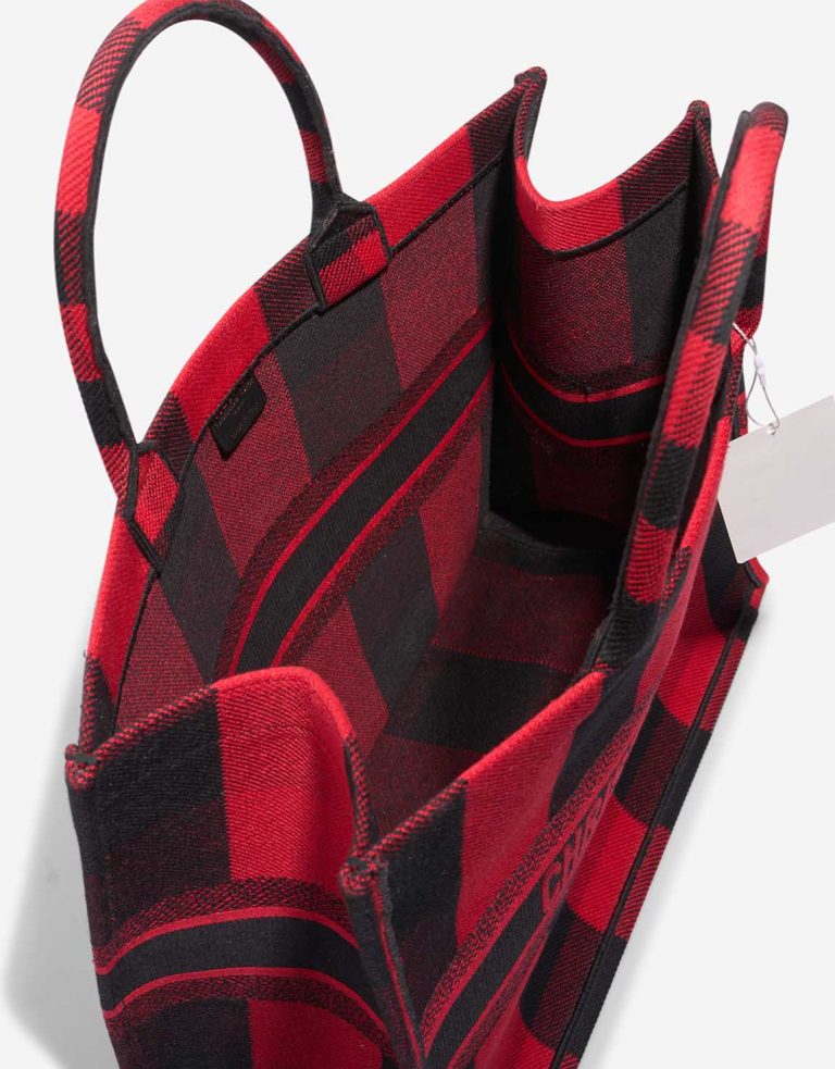 Dior Book Tote Large Canvas Red / Black Inside | Sell your designer bag