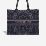 Dior Book Tote Large Canvas Blue Front | Sell your designer bag