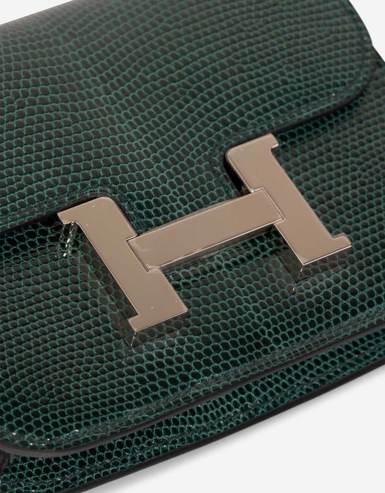 Hermès Constance Slim Wallet Niloticus Lizard Vert Cyprès Closing System | Sell your designer bag