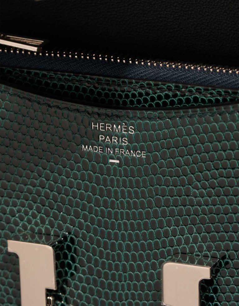 Hermès Constance Slim Wallet Niloticus Lizard Vert Cyprès Logo | Sell your designer bag