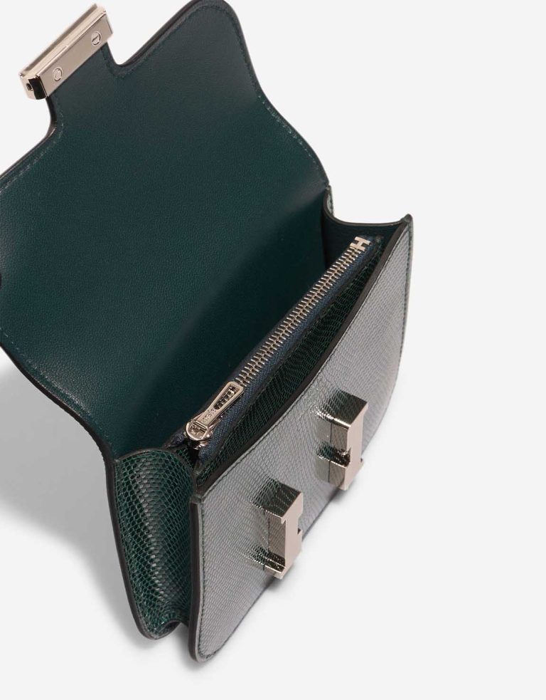 Hermès Constance Slim Wallet Niloticus Lizard Vert Cyprès Inside | Sell your designer bag
