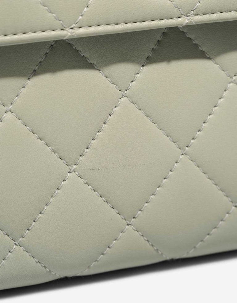 Chanel Timeless Handle Medium Lamb Mint Signs of wear | Sell your designer bag