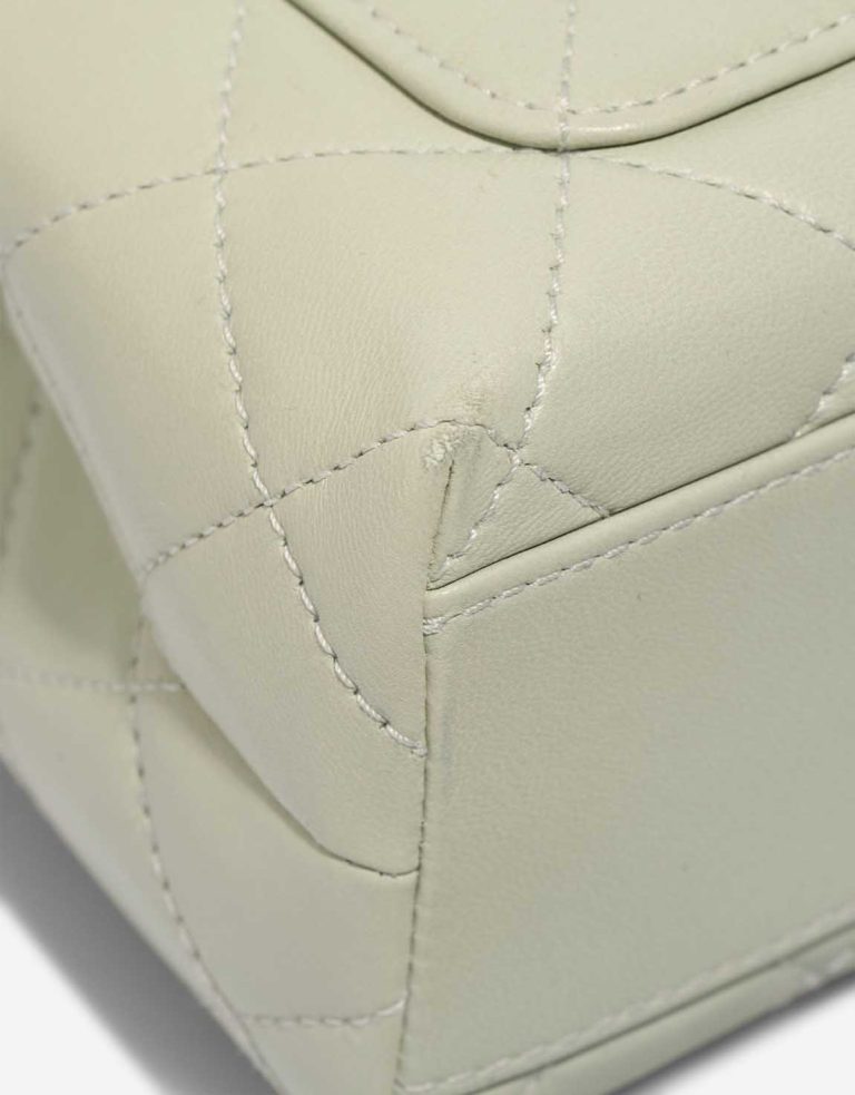 Chanel Timeless Handle Medium Lamb Mint Signs of wear | Sell your designer bag