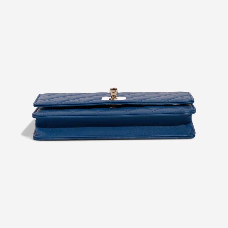 Chanel Timeless Wallet On Chain Lamb Blue | Sell your designer bag