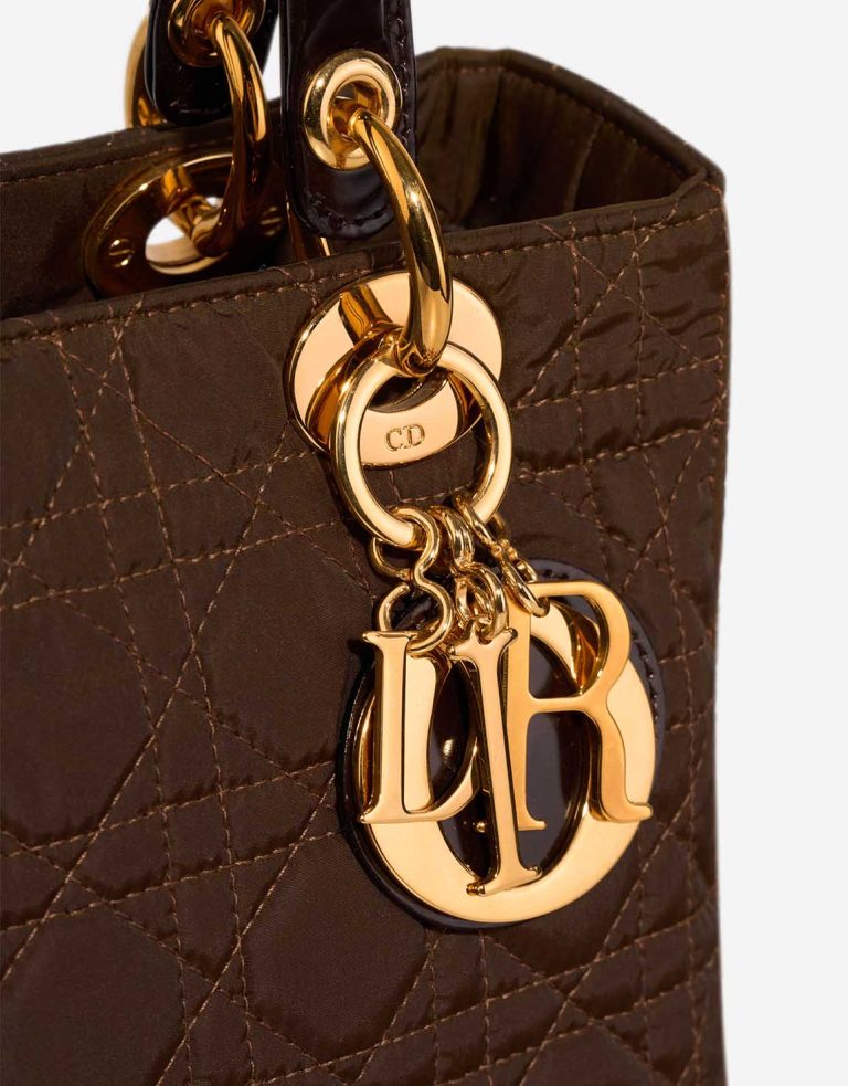 Dior Lady Medium Nylon Brown Closing System | Sell your designer bag