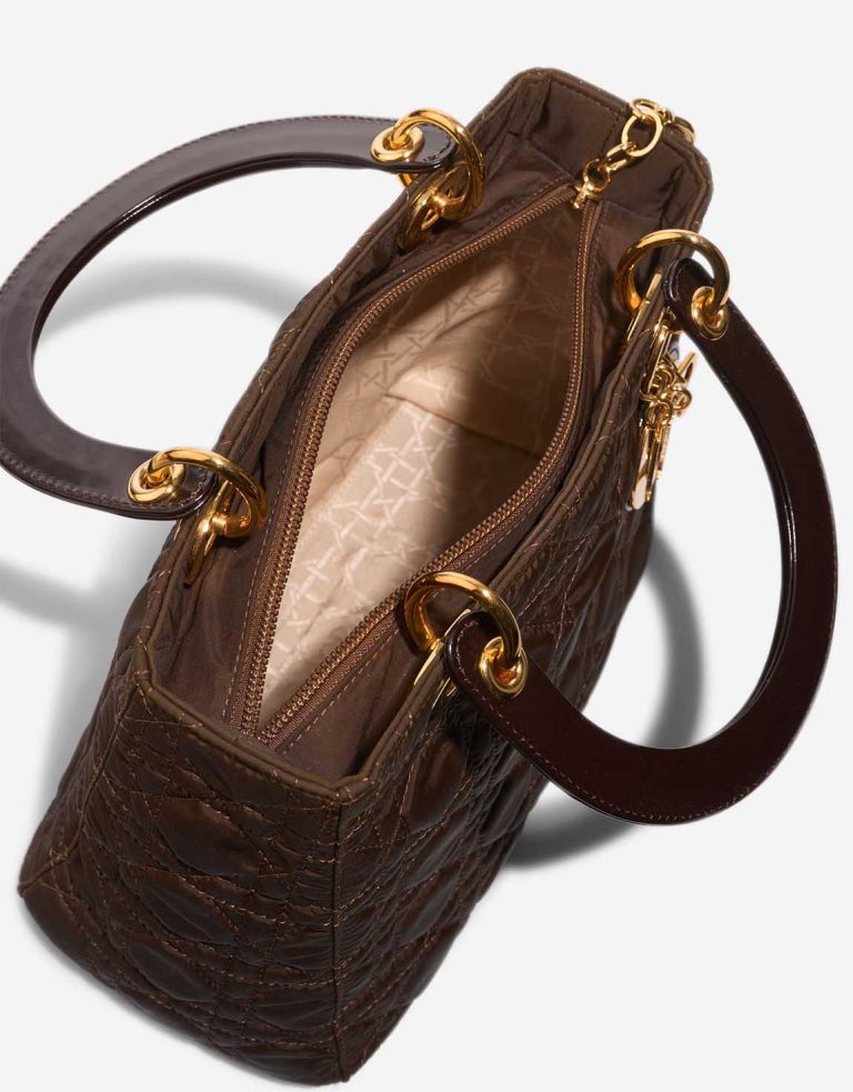 Dior Lady Medium Nylon Brown Inside | Sell your designer bag
