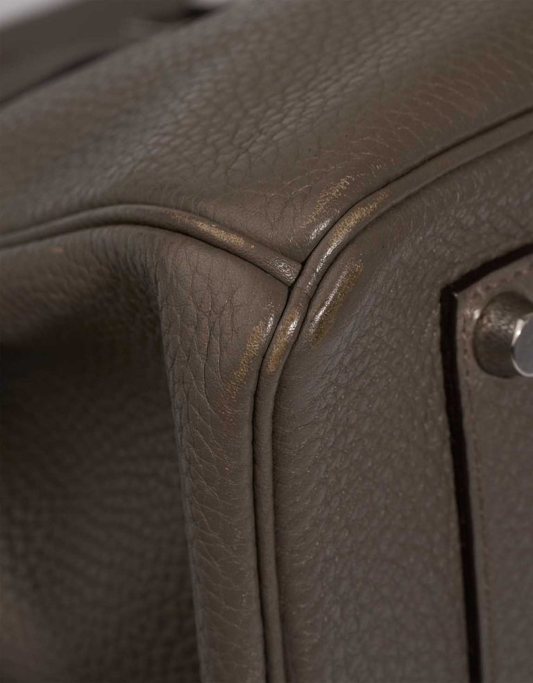Hermès Birkin 35 Clémence Gris Étain Signs of wear | Sell your designer bag