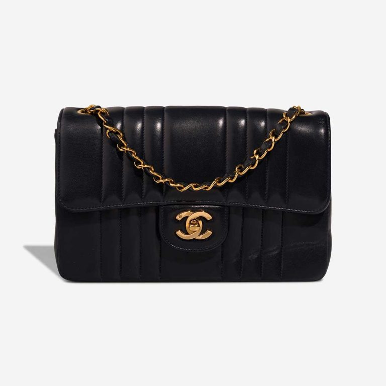 Chanel Timeless Small Lamb Dark Blue Front | Sell your designer bag