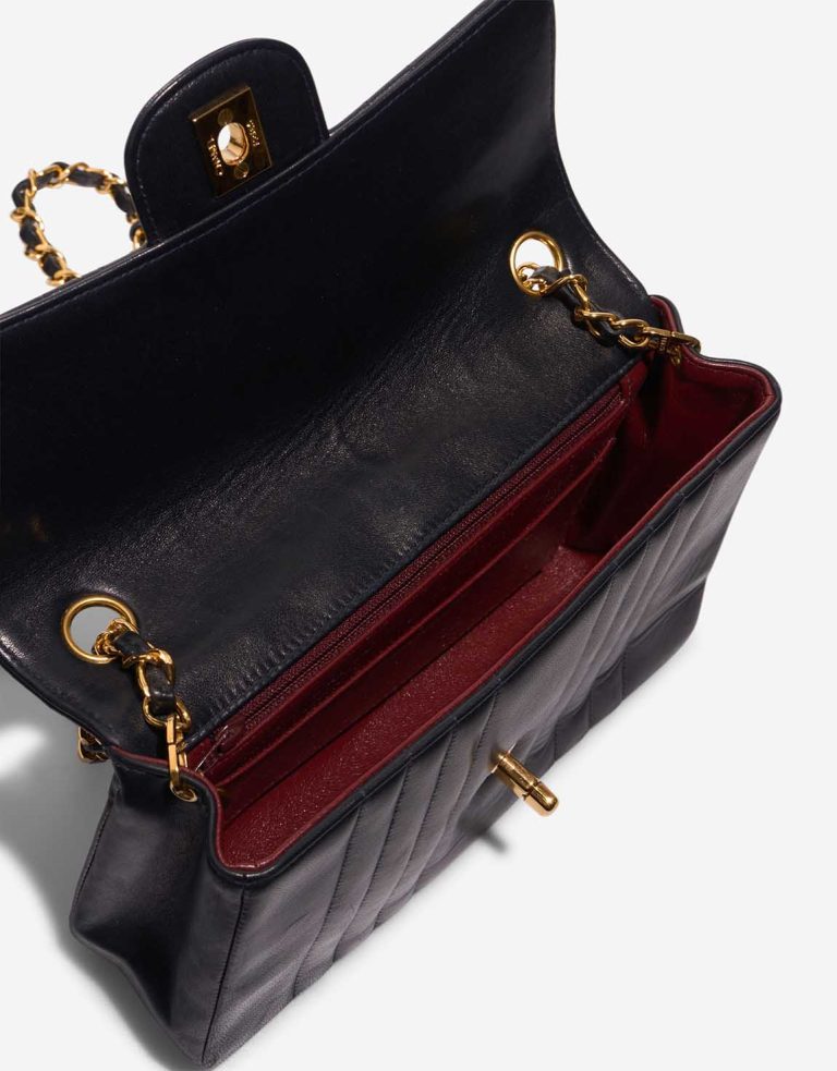 Chanel Timeless Small Lamb Dark Blue Inside | Sell your designer bag