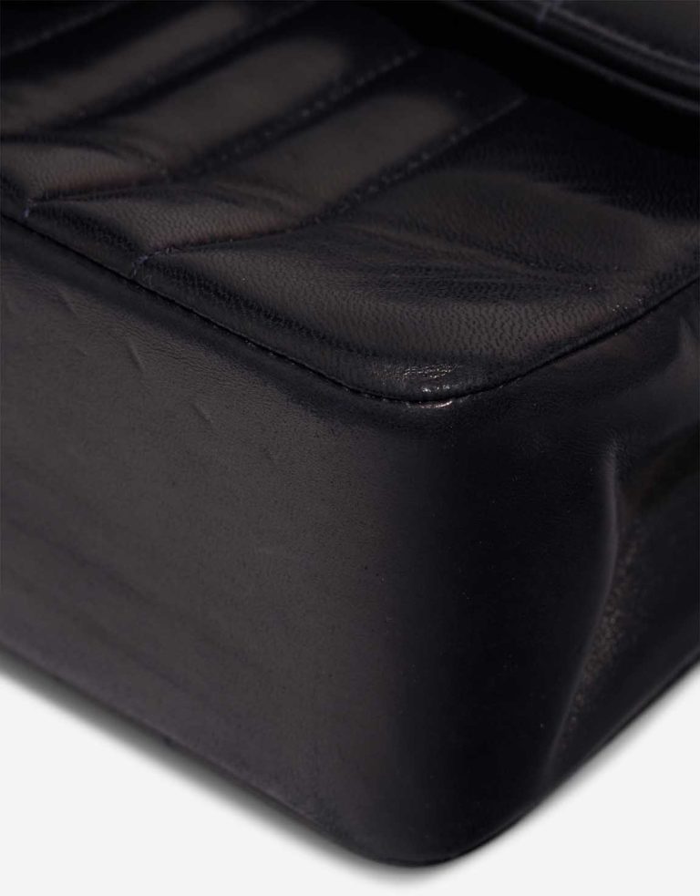 Chanel Timeless Small Lamb Dark Blue Signs of wear | Sell your designer bag