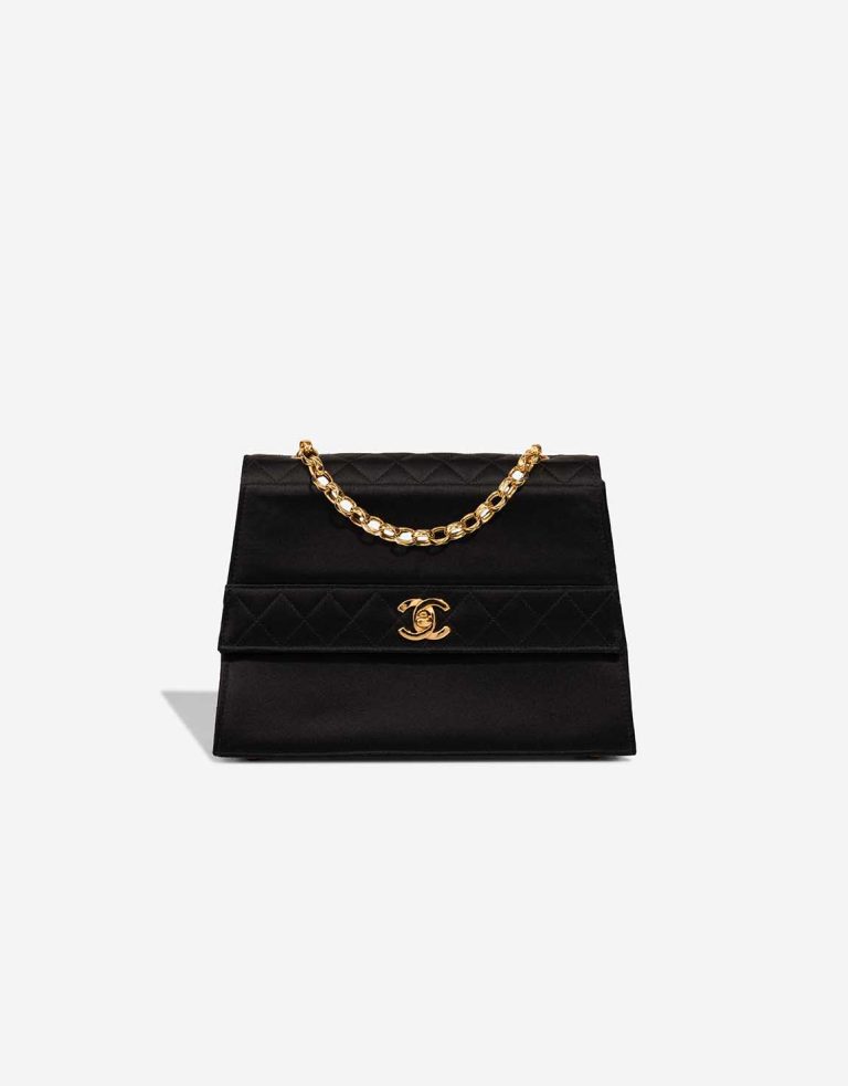 Chanel Timeless Clutch Small Satin Black Front | Sell your designer bag