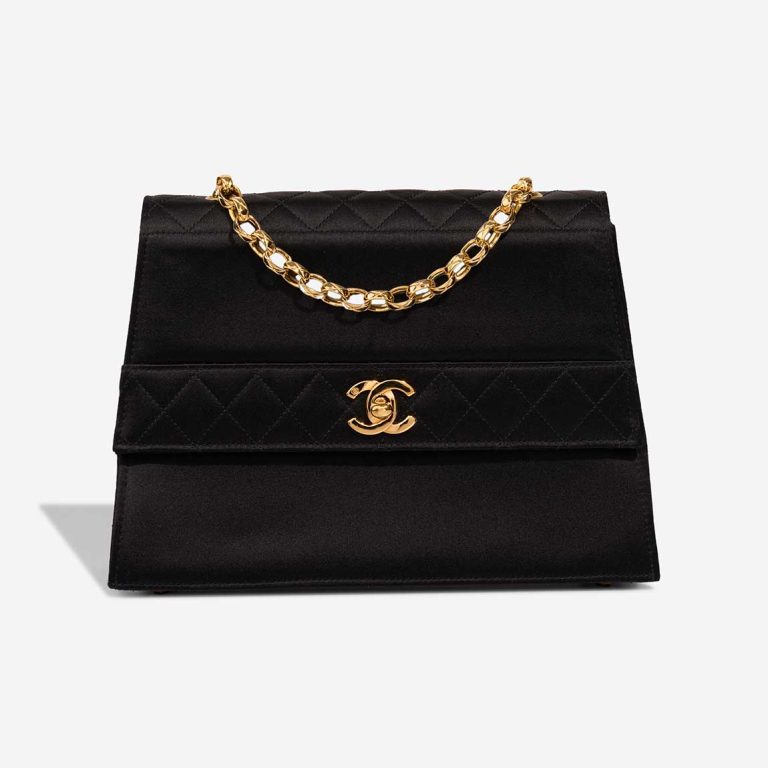 Chanel Timeless Clutch Small Satin Black Front | Sell your designer bag