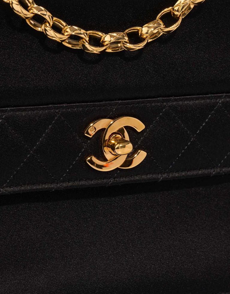 Chanel Timeless Clutch Small Satin Black Closing System | Sell your designer bag