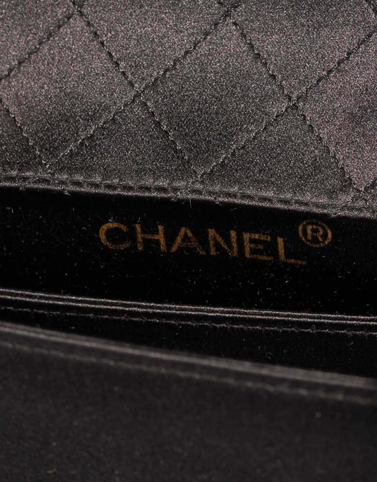 Chanel Timeless Clutch Small Satin Black Logo | Sell your designer bag