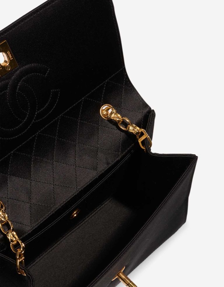 Chanel Timeless Clutch Small Satin Black Inside | Sell your designer bag