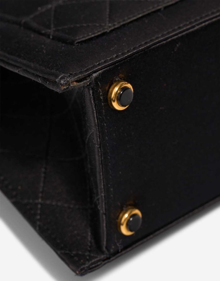 Chanel Timeless Clutch Small Satin Black Signs of wear | Sell your designer bag