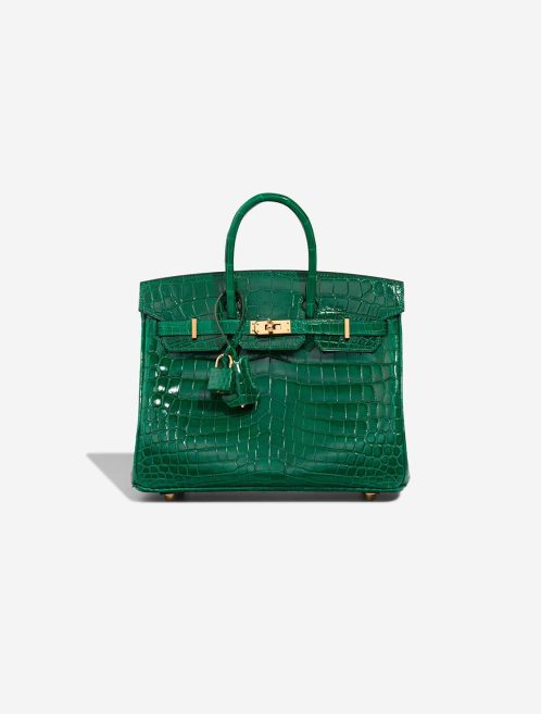 Hermès Birkin 25 Niloticus Crocodile Emerald Front | Sell your designer bag