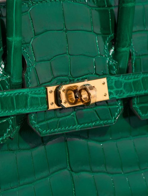 Hermès Birkin 25 Niloticus Crocodile Emerald Closing System | Sell your designer bag