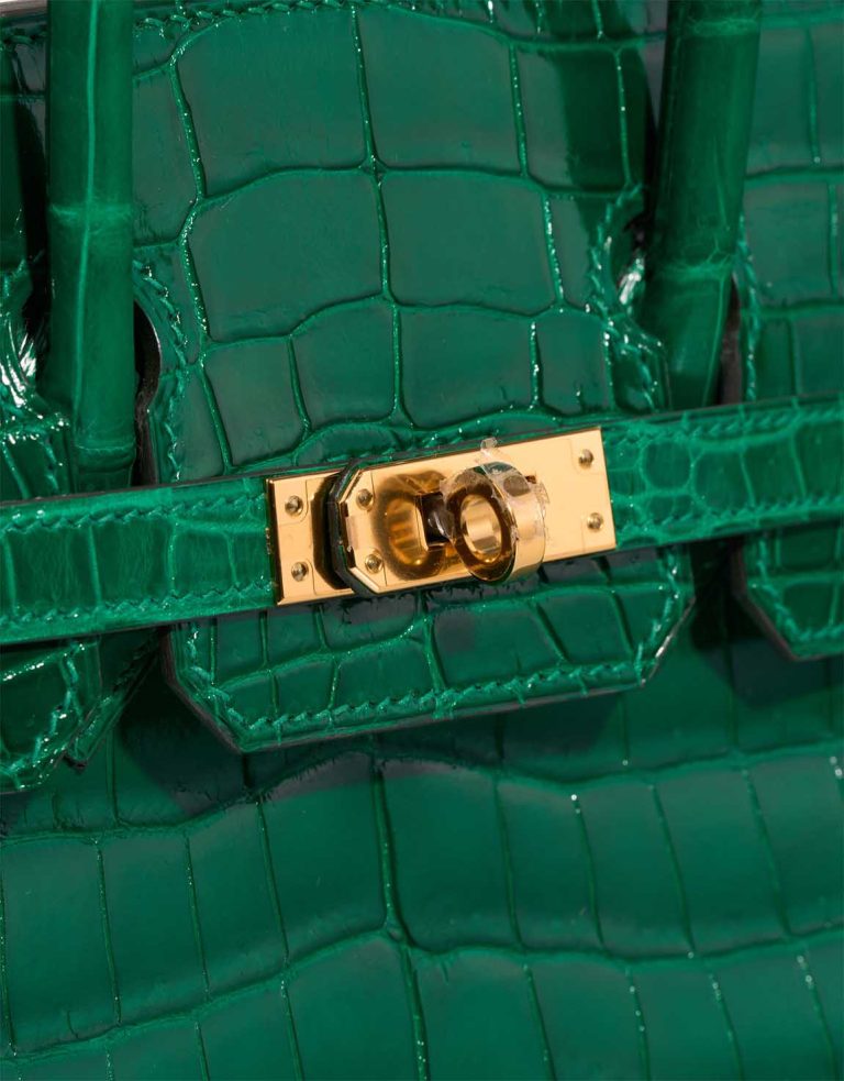 Hermès Birkin 25 Niloticus Crocodile Emerald Closing System | Sell your designer bag