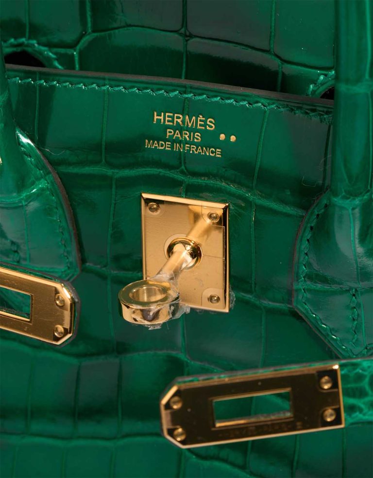 Hermès Birkin 25 Niloticus Crocodile Emerald Logo | Sell your designer bag