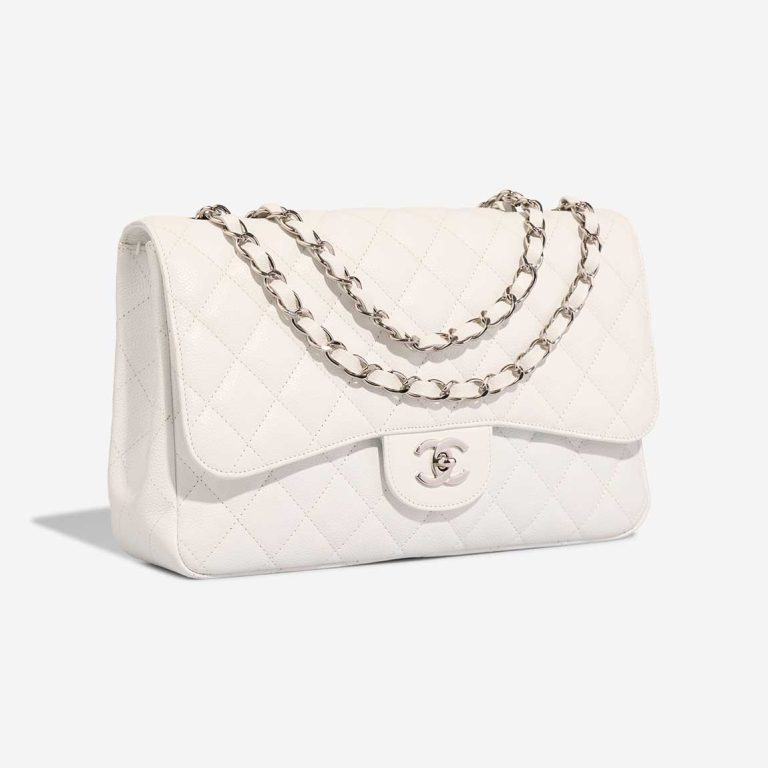 Chanel Timeless Jumbo Caviar White | Sell your designer bag
