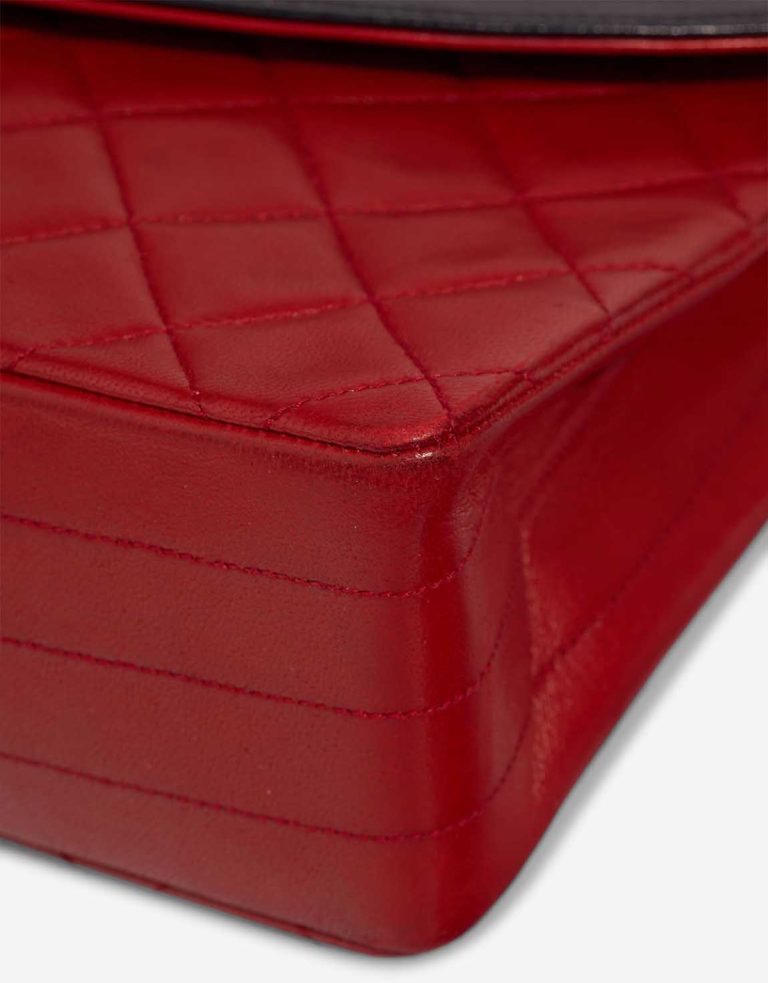 Chanel Coco Flap Medium Lamb Red / Black Signs of wear | Sell your designer bag