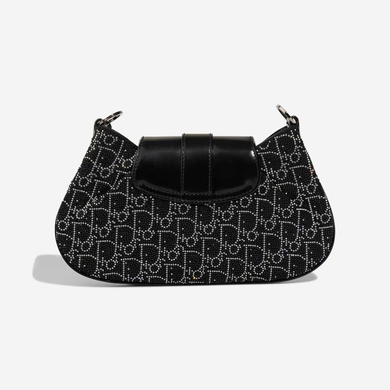 Dior Shoulder Bag Small Patent / Rhinestones Black / Oblique | Sell your designer bag