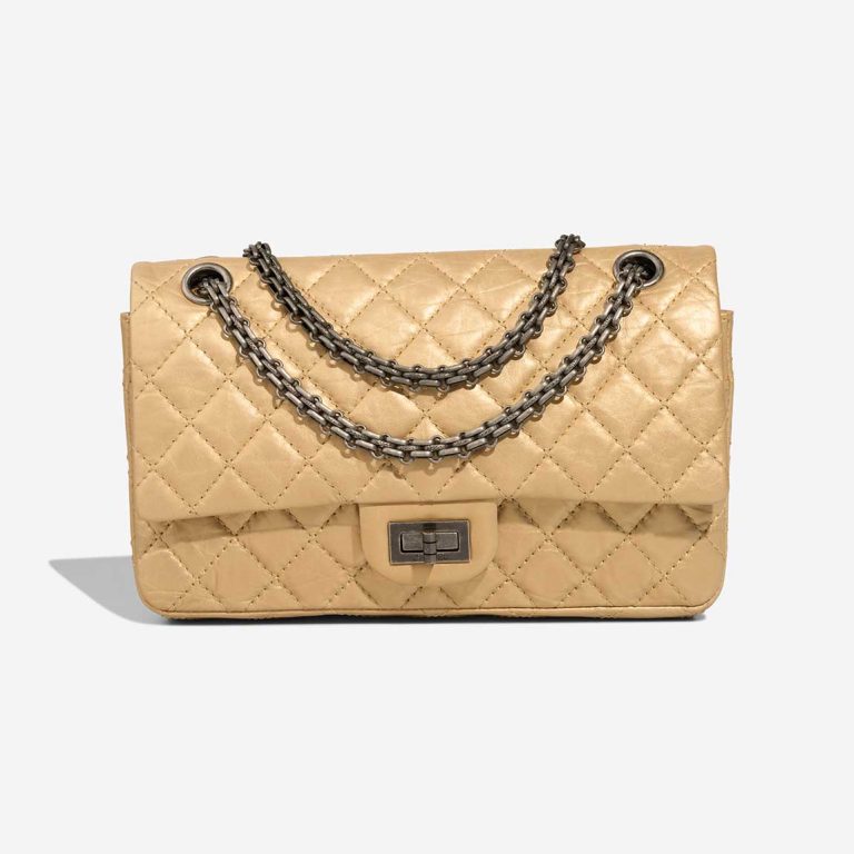 Chanel 2.55 Reissue 224 Aged Calf Gold Front | Sell your designer bag