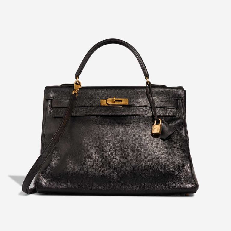 Hermès Kelly 35 Epsom Black Front | Sell your designer bag