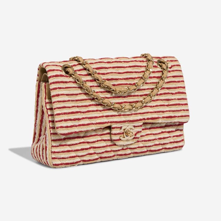 Chanel Timeless Coco Sailor Medium Silk / Canvas Red / White | Sell your designer bag