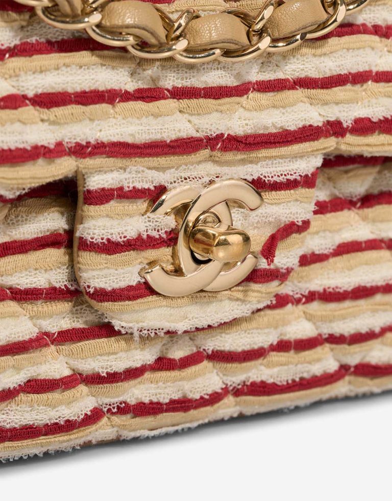 Chanel Timeless Coco Sailor Medium Silk / Canvas Red / White Closing System | Sell your designer bag