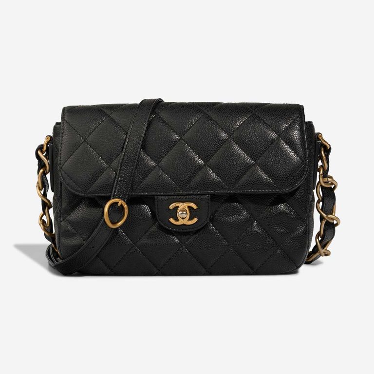 Chanel Timeless Medium Caviar Black Front | Sell your designer bag