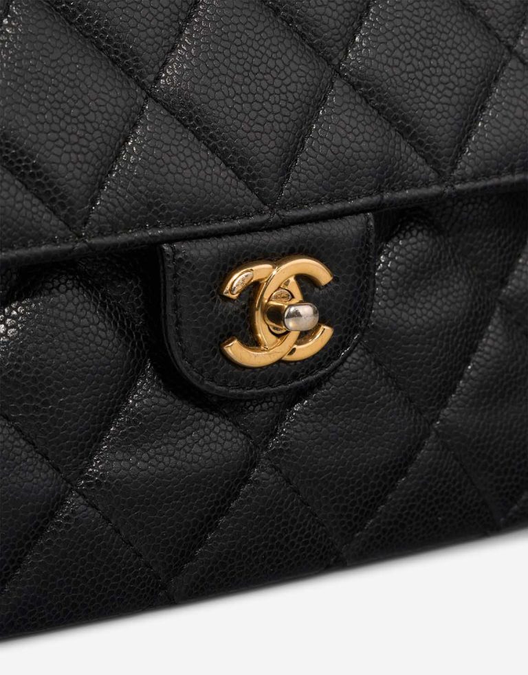 Chanel Timeless Medium Caviar Black Closing System | Sell your designer bag