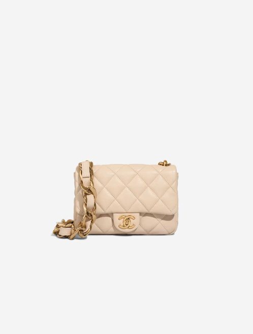 Chanel Timeless Mini Rectangular Lamb Beige Front | Sell your designer bag