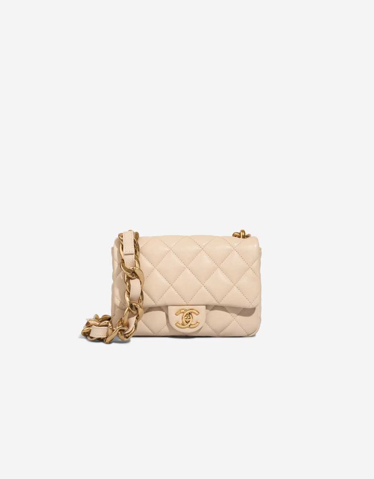 Chanel Timeless Mini Rectangular Lamb Beige Front | Sell your designer bag