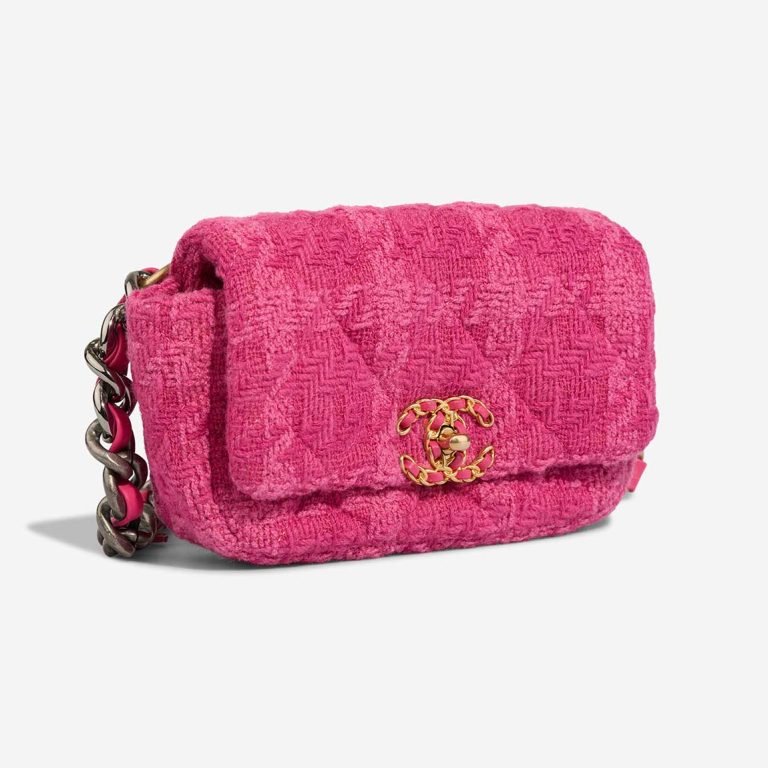 Chanel 19 Belt Bag Small Tweed Pink | Sell your designer bag