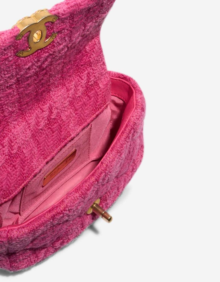Chanel 19 Belt Bag Small Tweed Pink Inside | Sell your designer bag