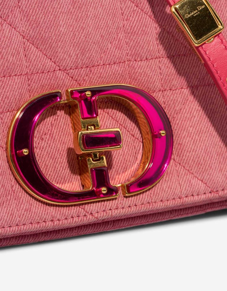 Dior Caro Medium Denim Pink Signs of wear | Sell your designer bag