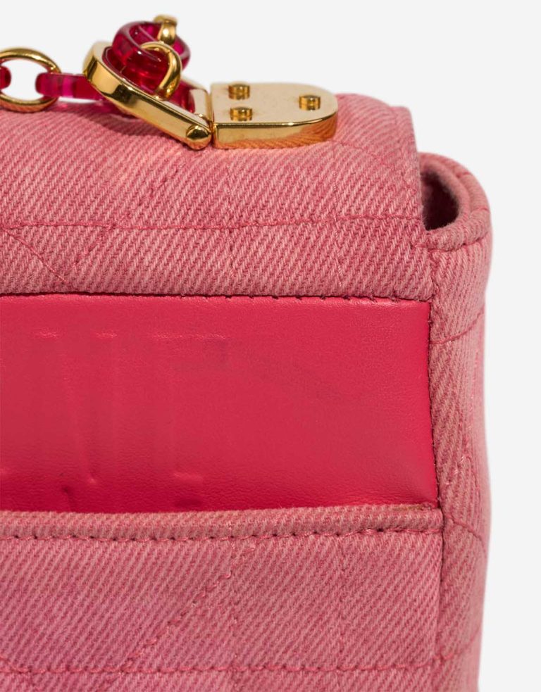 Dior Caro Medium Denim Pink Signs of wear | Sell your designer bag
