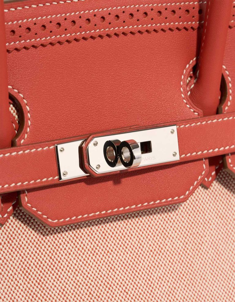 Hermès Birkin Ghillies 35 Swift / Toile Sanguine Closing System | Sell your designer bag