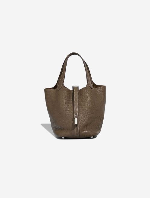 Hermès Picotin 18 Taurillon Clémence Étoupe Front | Sell your designer bag