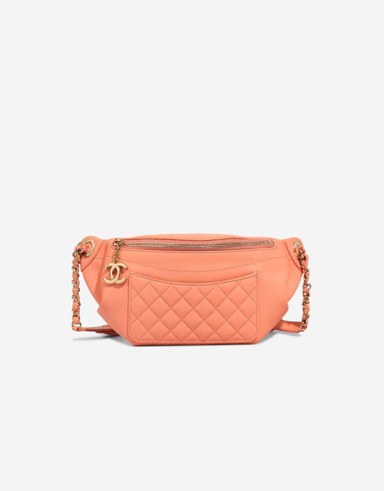 Chanel Timeless Belt Bag Medium Lamb Coral Front | Sell your designer bag