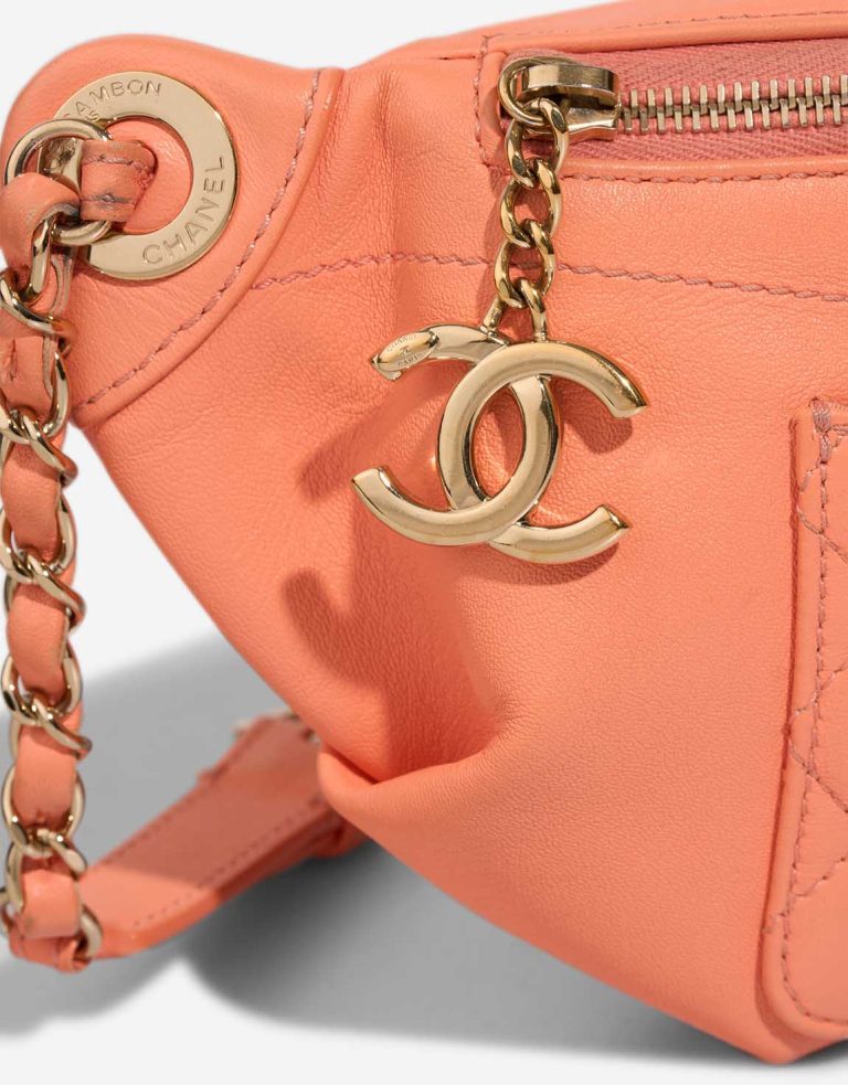 Chanel Timeless Belt Bag Medium Lamb Coral Closing System | Sell your designer bag