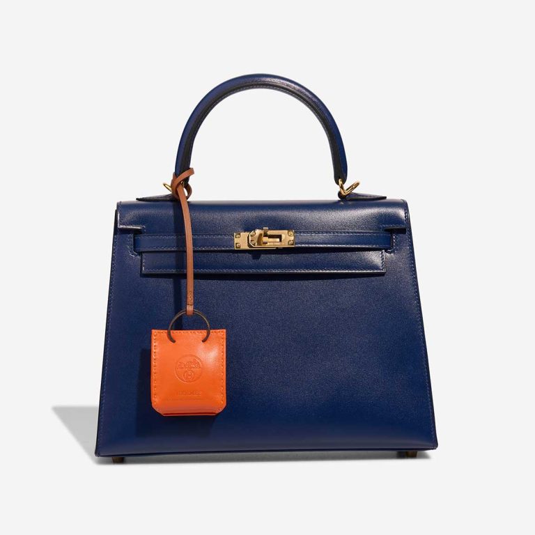 Hermès Orange Bag Charm Milo Lamb Orange / Gold Closing System | Sell your designer bag