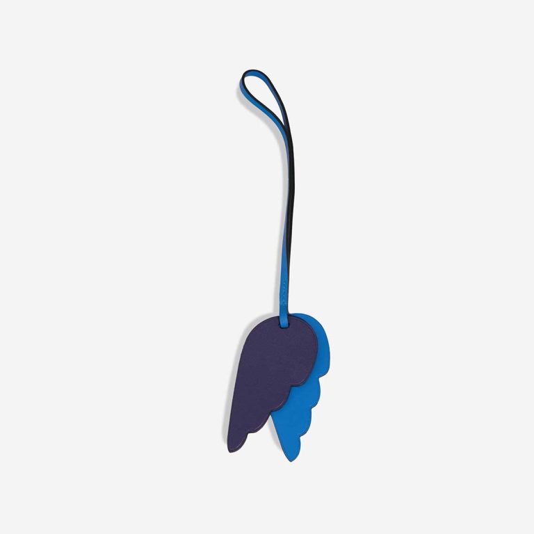 Hermès Pegase Wings Charm Swift Bleu Frida / Bleu Nuit Front | Sell your designer bag