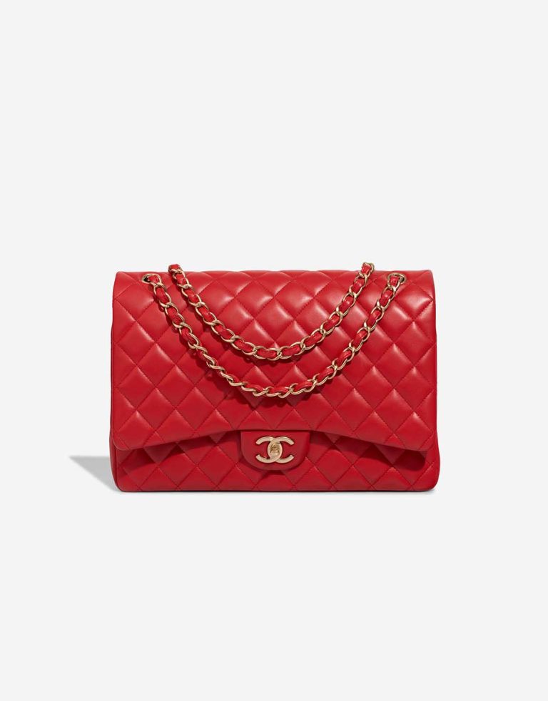 Chanel Timeless Maxi Lamb Red Front | Sell your designer bag