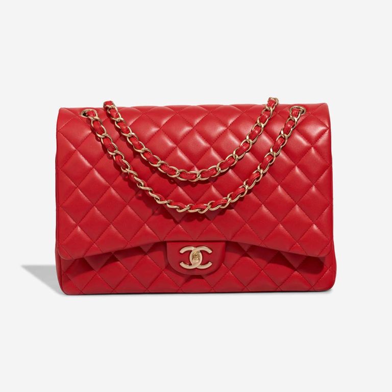 Chanel Timeless Maxi Lamb Red Front | Sell your designer bag