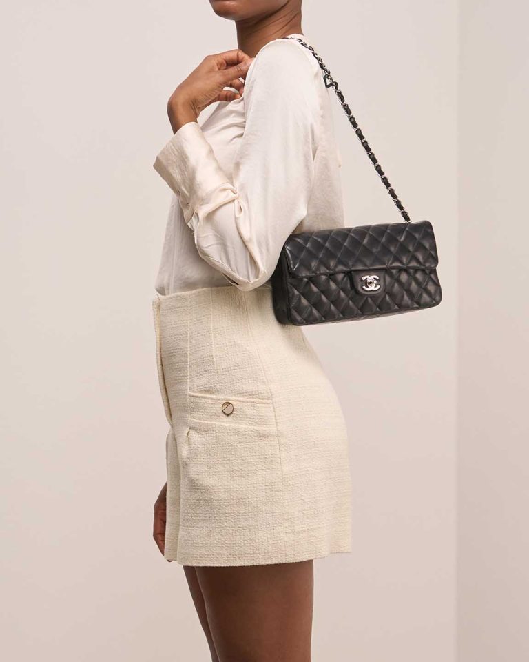 Chanel Timeless Small Lamb Black Front | Sell your designer bag